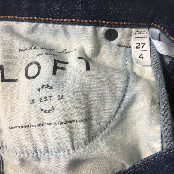 LOFT Dark  Skinny Legging   Size 27/4 - Picture 6 of 7